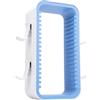 ACOGEDO Torre Portaoggetti per Giochi 18 Slot Torre Portaoggetti per Videogiochi Dal Design Elegante e Minimalista per PS Bianco Blu e 18 Alloggiamenti per GiochiRack Porta GiochiPorta Dischi