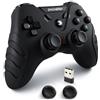 DuLingKer Controller PC con Hall Effect Joysticks per Windows PS3 Android TV Steam | Wireless 2,4G Game Joystick Gamepad con Effetto Hall Sticks Doppia Vibrazione, per Windows PS3 Android TV Steam Raspberry Pi