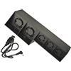 OSTENT USB Cooling Fan Cooler 4-Fan Temperature Adjustable Compatible per Sony PS4 Console