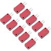 OEBUAFI Microinterruttore Pulsante, Ricambio Rosso a 3 Pin per Giochi, Ciclo di Vita Lungo, Alta sensibilità, Compatibile con la Maggior Parte dei Pulsanti