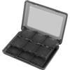 OEBUAFI Scatola Porta Carte da Gioco 22 in 1, Scatola Portaoggetti in Plastica con Comodo Design Tascabile, Custodia Porta Carte da Gioco Adatta per 3DS DSL DSI LL Protegge da Polvere (BLACK)