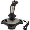 Gugxiom Joystick di Volo per PC, Stick di Volo Cablato con Funzione di Vibrazione, Controllo 'acceleratore per Computer Portatile, 4 Assi con 12 Pulsanti Programmabili