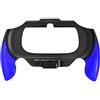 OSTENT Supporto per staffa flessibile Joypad Impugnatura a mano per Sony PlayStation PS Vita PSV PCH-2000 - Colore blu