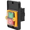 Tnfeeon Pulsante per Trapano, Interruttore a Pulsante Impermeabile con ON Autobloccante e Ripristino Automatico OFF per Macchine per la Lavorazione del Legno 10A AC220V/380V