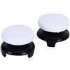 Taidda 2 Pezzi di Copertura Morbida in Silicone per Levetta Grip Stick Joystick Controller Gamepad Cap per Aumenta L'altezza del Controller (WHITE)