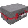 SUNGOOYUE Custodia da Trasporto Rigida per Console, Borsa da Viaggio Protettiva di Grande capacità con Tracolla Regolabile e 2 Scomparti, per Cavi USB e Accessori per Cuffie Controller (GREY)