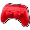 OSTENT Custodia rigida per sacca di trasporto Air Foam compatibile per controller wireless Sony PS4 Bluetooth - colore rosso