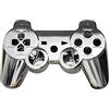 OSTENT Kit di pulsanti di alloggiamento della scatola del controller completo compatibile per controller Sony PS3 Bluetooth - colore argento