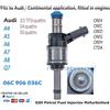 Audi / Continental Iniettore carburante GDI 06C906036C per motori Audi 3.0 TFSI S4 S5 quattro