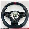 BMW A Punto Appiattito Volante IN Cuoio Alcantara BMW F25 X3 F26 X4 Rosso Anello^^