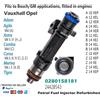 Bosch Iniettore carburante 0280158181 24420543 per motori Vauxhall Opel 1.0L 1.2L 1.4L