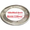 RDP Anello Corpo Centrale Carter Turbina MHI RHF4 80.50x51x0,95 Bordo 2mm VB14 VB17