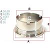 RDP Ghiera Geometria Variabile BV50 Diametro Filettatura 45X1mm