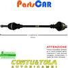Cifam SEMIASSE ALBERO TRASMISSIONE ANTERIORE Destro - RENAULT R19 19 dal 88 al 95 SA20