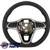 Volkswagen VW Golf Mk8 Tiguan Mk2 Volante NUOVO In Pelle Nera Fondo Piatto 5H0419089BH