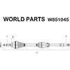 WORLD PARTS SEMIASSE ANTERIORE DESTRO PEUGEOT 306 WORLD PARTS PER 3273Z4