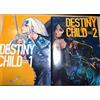 DESTINY CHILD CHARACTER ARTWORKS 1 2 Set Gioco Art Mona Riza Kouga Narrative JP