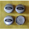 4 PEZZI COPPE COPRIMOZZO CERCHI IN LEGA COMPATIBILI FORD 60MM SILVER BLU G. SILV