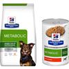 Hill's Prescription Diet 10 kg / 12 kg Hill's Prescription Diet + 360 g / 370 g umido gratis! - 12 kg Metabolic Weight Management con Pollo + 3 x 370 g Metabolic Weight Management Pollo