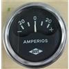 AST Amperometro nero AST 52 mm diametro classico vintage