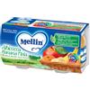 Mellin Omogeneizzato Albicocca Mela Banana 100% Naturale, 2x100g