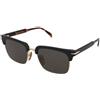 David Beckham DB 1119/G/S XWY/IR | Occhiali da Sole Graduati o Non Graduati | Prova Online | Unisex | Metallo | Browline | Nero, Oro | Adrialenti