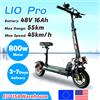 Emanba EU USA Magazzino Scooter elettrico per adulti 48v 13ah 16Ah Escooter Kick Scooter Leggero a lungo raggio 35-55 km Scooter 800w