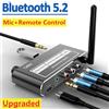 VIKEFON HIFI Bluetooth 5.2 Ricevitore audio DAC Coassiale Convertitore digitale-analogico 3.5mm AUX RCA Microfono U-Disk Jack Adattatore wireless stereo