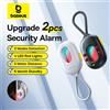 Baseus 2PCS Rilevatore di allarme di sicurezza Aggiornamento sensore di protezione del suono per rilevatore di apparecchiature di allarme antifurto per telecamera per porte e finestre