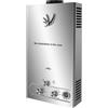 Sihao GPL 6L/8L/10L/12L/16L/18L Scaldabagno istantaneo a gas di petrolio liquefatto Display a LED in acciaio bianco senza serbatoio