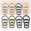 Meetee 20 Pz 13/16/20/25/32/38/50mm O Dee D Anello Fibbie in metallo Borsa Gancio Clip laterale Moschettone Gancio Collare Cinghia Collegare Loop Forniture