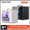 Power Train X-GAMERX M1 Custodia per computer portatile portatile Lato trasparente MINI gioco MATX Telaio desktop