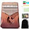 Miwayer 17/21 tasti Cat Kalimba Thumb Piano, legno di mogano, strumento musicale per principianti con borsa e kit di accordatura