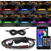 WUMFIRE Striscia LED Flessibile per Illuminazione Sottoscocca Auto, Controllo Remoto e App, Luce Neon RGB, Lampada Decorativa per Atmosfera Ambientale