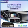 BONROAD Modulo Carplay Wireless BONROAD per Volvo XC60 XC70 S60 S80 V60 V70 V40 2010-2018 con supporto per Android Auto, MirrorLink, Bluetooth, AirPlay e decoder per telecamera posteriore.