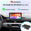 Junsun Adattatore di interfaccia Junsun Wireless CarPlay Android Auto per Audi A4 A5 Q5L 2017-2019 Bluetooth MirrorLink AirPlay Navigazione GPS