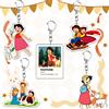 Bandai Portachiavi Cartoon Ispirati alla Classica Letteratura per Bambini, Heidi, Accessori Donna, Borsa, Portachiavi Retrò per Ragazze, Anello Portachiavi, Regalo Adorabile