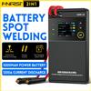 FNIRSI SWM-10 macchina per saldatura a punti portatile con schermo TFT, macchina per saldatura fai-da-te portatile, batteria 18650 mAh, lamina di nichel MAX 0,25mm