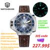 Watchdives 300M Diver Watch WD1968 Automatico PT5000/PT5004 Vetro zaffiro Lunetta in ceramica BGW9 Orologi da uomo luminosi in acciaio 316L