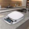 NONE Bilancia da cucina digitale, bilancia per alimenti da 10 kg/22 libbre con precisione di 1 g, piattaforma in acciaio inossidabile, display LCD retroilluminato, bilancia elettronica ricaricabile per