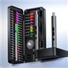 UF·TOOLS Set di Cacciaviti Elettrici di Precisione 58 in 1, Kit Cacciavite Elettrico Mini Ricaricabile Senza Fili con Luce LED e Punte Magnetiche, Strumento di Riparazione per Telefoni, Orologi, Laptop,