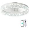 Orison Ventilatore da soffitto Orison da 16'' con luci e telecomando, ventilatore da soffitto a basso profilo con luce dimmerabile, pale reversibili a 6 velocità, controllo tramite app