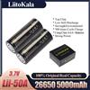 liitokala HK LiitoKala lii-50A 26650 5000mah batteria al litio 3.7V 5000mAh 26650 batteria ricaricabile 26650-50A adatta per torcia NOVITÀ