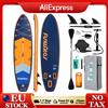 funwater Tavola da Paddle Gonfiabile FunWater con Stampa UV 350*90*15CM, Antiscivolo, per Sport Acquatici, SUP, Surf, con Tre Pinne Scorrevoli
