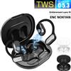 SLUB Auricolari wireless a conduzione ossea 5 in 1 per casco, design Open Ear TWS e Open-Ear, ricarica ultraleggera Type-C, alta qualità, connessione stabile, alta compatibilità, ideali per sport, lavoro,