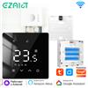 EZAIOT Termostato Intelligente WiFi per Caldaia a Gas, Programmabile Giornalieramente, Alimentato a Batteria, Compatibile con Alexa e Google Home