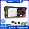 Jansite Schermo da 6,86/8,1 Pollici per Moto con CarPlay e Android Auto, GPS Portatile Impermeabile IP67, Navigazione per Cruscotto, Accessori per Motociclette