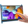Eyoyo Monitor Raspberry Pi senza driver, touchscreen IPS HD da 7 pollici 1024x600, display capacitivo a 5 punti per Raspberry Pi 4/3/2/1/3B+/BB, secondo schermo per Banana Pi, supporta Windows 11/10/8/7