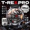 GUHUAVMI Smartwatch GPS da Escursionismo T-REX PRO 2026, Display HD da 1,7'', Batteria 1400mAh, Impermeabile 10ATM, Doppio SOS, Torcia LED, Chiamate BT, Braccialetto Intelligente per Uomo
