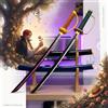 Bandai Katana di Shanks da One Piece, 40 Pollici, Replica per Cosplay Anime, Spada Ninja, Lama a Scala 1:1, Giocattolo in Plastica, Regalo